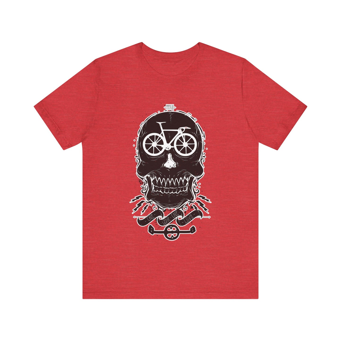 Bicycle Love T-shirt, Skull T-shirt, Shirt with Skull, Skull Head T-shirt, T-shirt with Bicycle, Horror Shirt, Humor T-Shirt