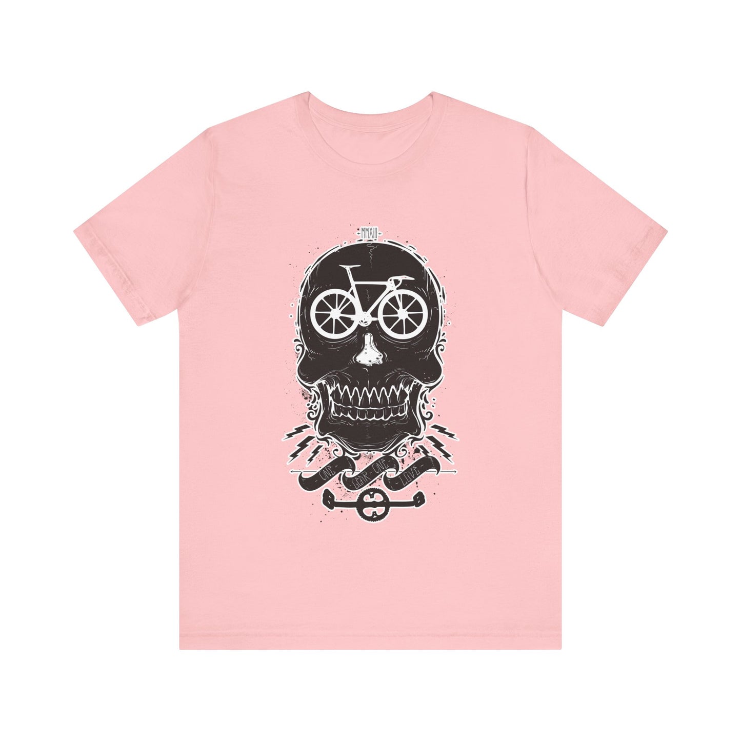Bicycle Love T-shirt, Skull T-shirt, Shirt with Skull, Skull Head T-shirt, T-shirt with Bicycle, Horror Shirt, Humor T-Shirt