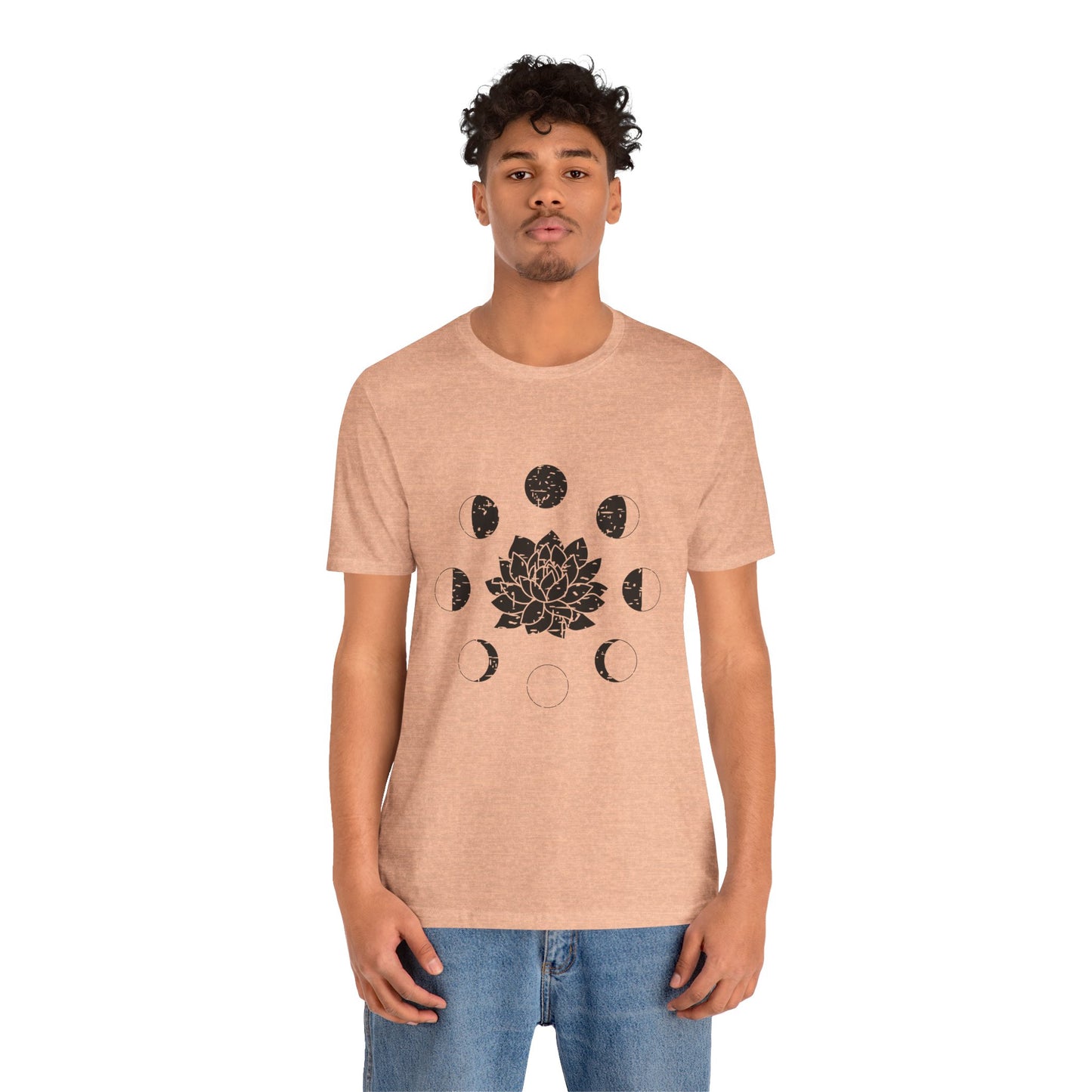Lotus Moon Phase T-shirt, Boho T-shirt, Grunge Shirt, Inspirational T-shirt, Bohemian T-shirt, Moon and Stars T-Shirt, Gift for Her