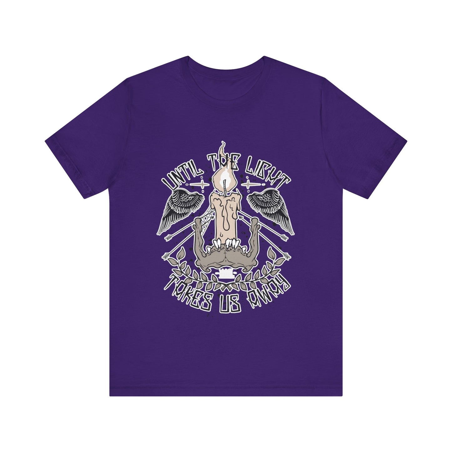 Until the Light Takes us Away T-shirt, Inspirational T-shirt, Skull Shirt, Heavy Metal Rock Shirt, Wings T-Shirt, Rockers T-shirt