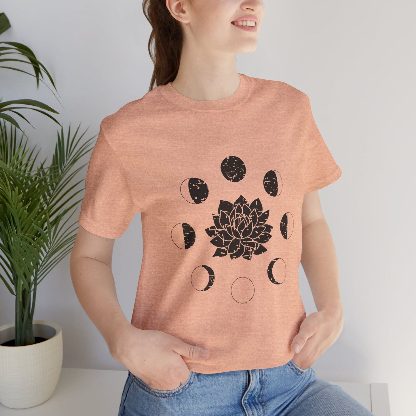 Lotus Moon Phase T-shirt, Boho T-shirt, Grunge Shirt, Inspirational T-shirt, Bohemian T-shirt, Moon and Stars T-Shirt, Gift for Her