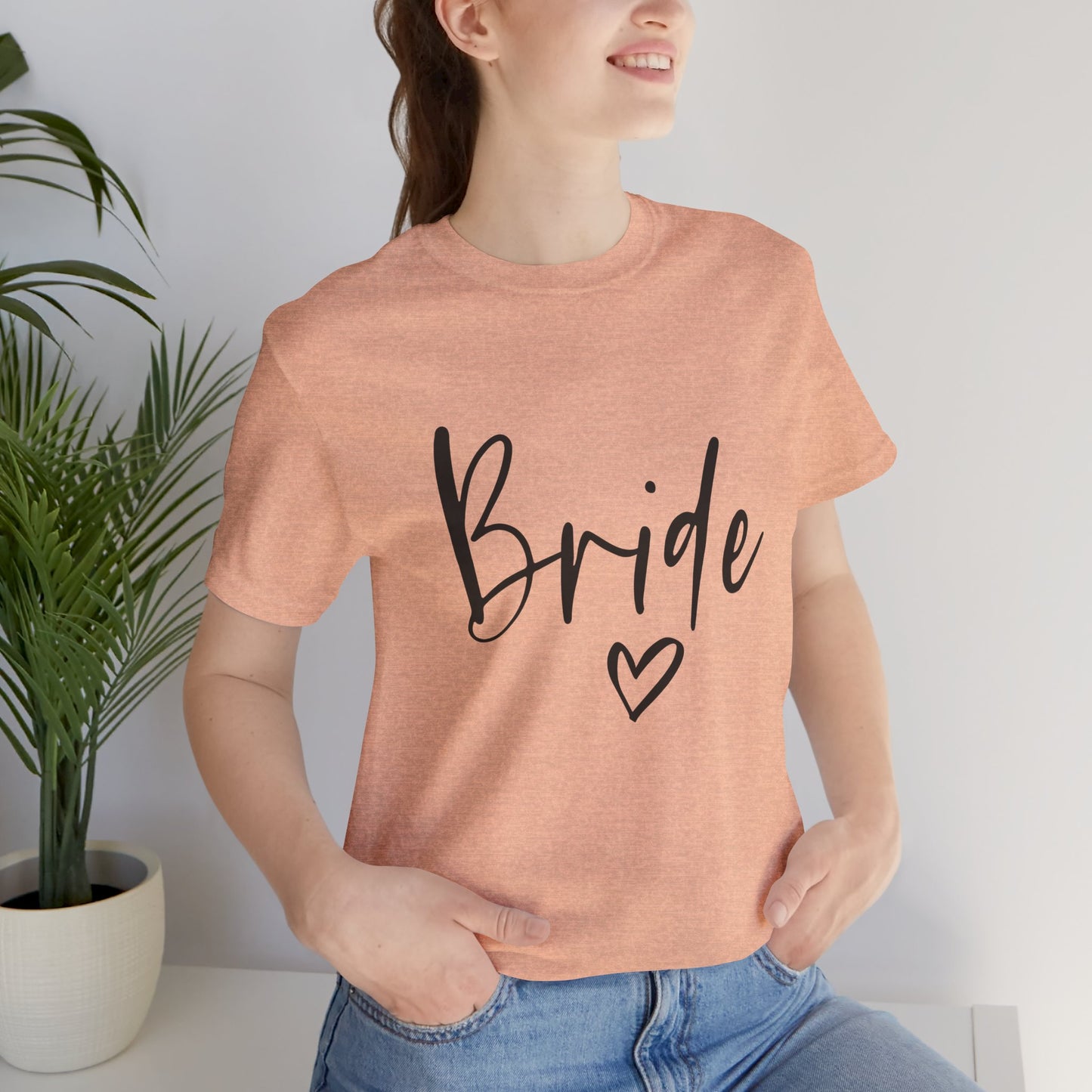 Bride T-shirt, Wedding Shirt, Bride Tee, Bridal Shower, Heart T-shirt, Bachelorette Party Shirt, Hen Night Top, Gift Shirt for Bride