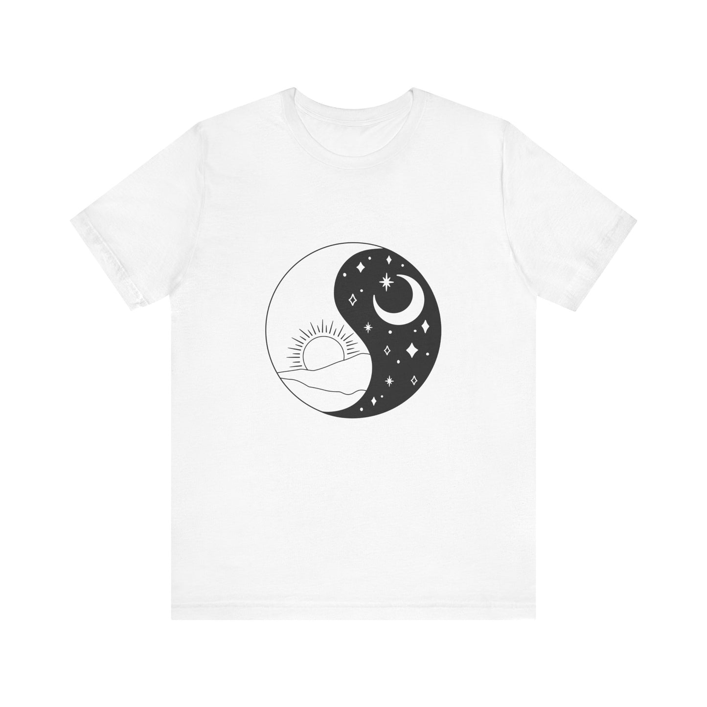 Ying Yang T-shirt, Sun and Moon Shirt, Mystical Shirt, Boho T-shirt, Mystics Shirt, Bohemian T-shirt, Gift Shirt for Her