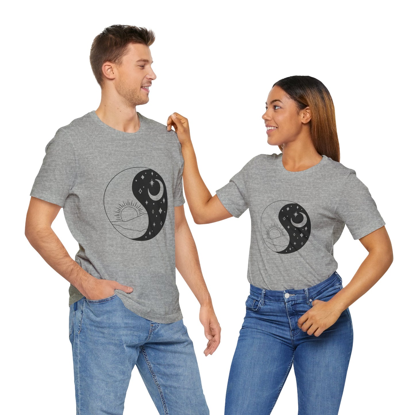 Ying Yang T-shirt, Sun and Moon Shirt, Mystical Shirt, Boho T-shirt, Mystics Shirt, Bohemian T-shirt, Gift Shirt for Her