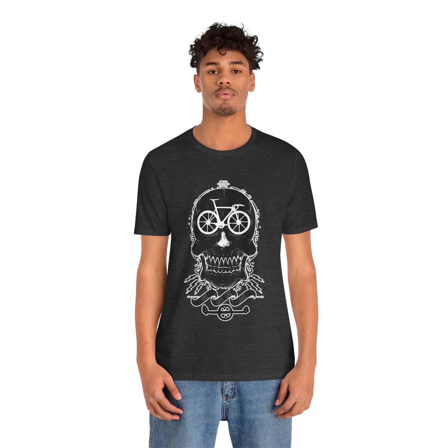 Bicycle Love T-shirt, Skull T-shirt, Shirt with Skull, Skull Head T-shirt, T-shirt with Bicycle, Horror Shirt, Humor T-Shirt