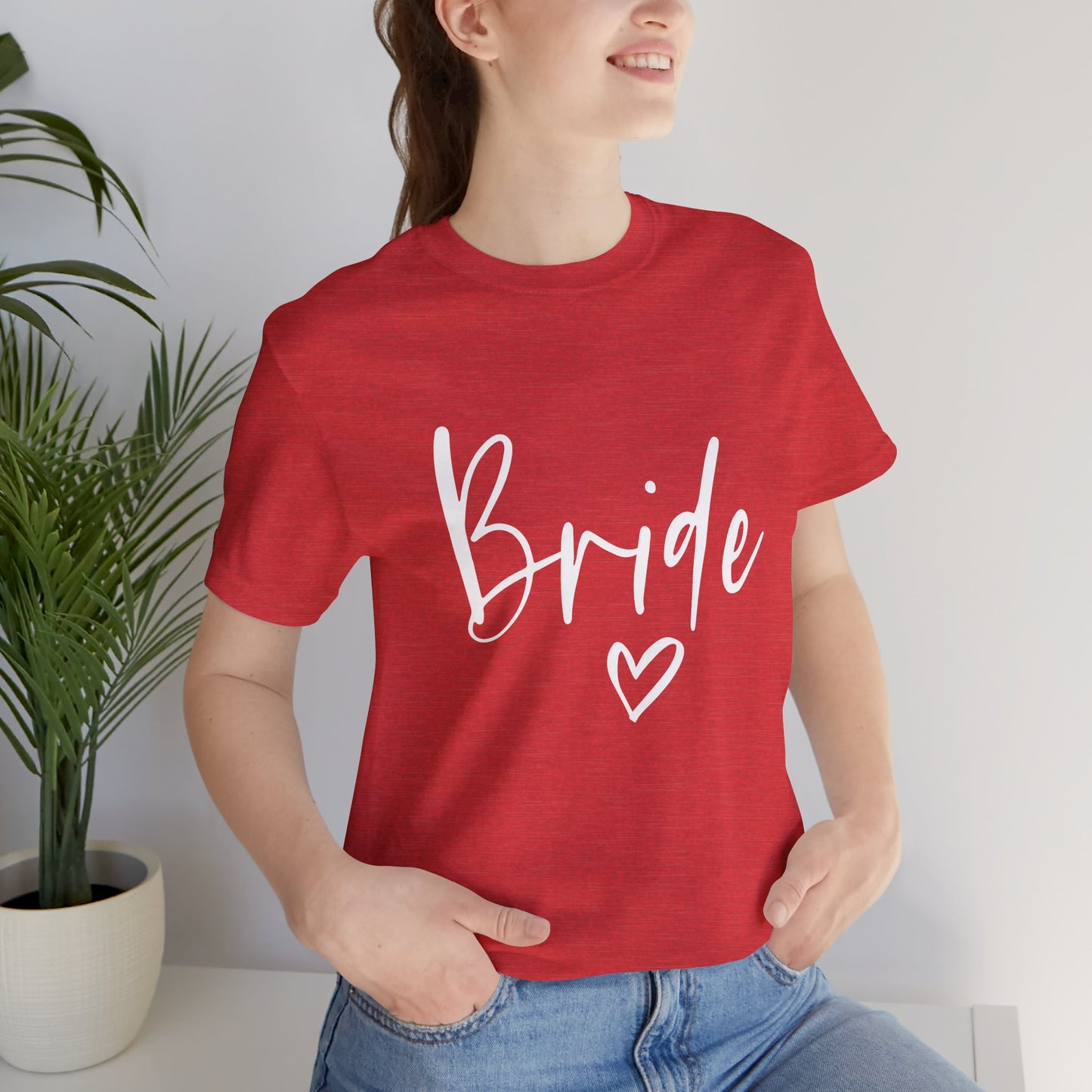Bride T-shirt, Wedding Shirt, Bride Tee, Bridal Shower, Heart T-shirt, Bachelorette Party Shirt, Hen Night Top, Gift Shirt for Bride