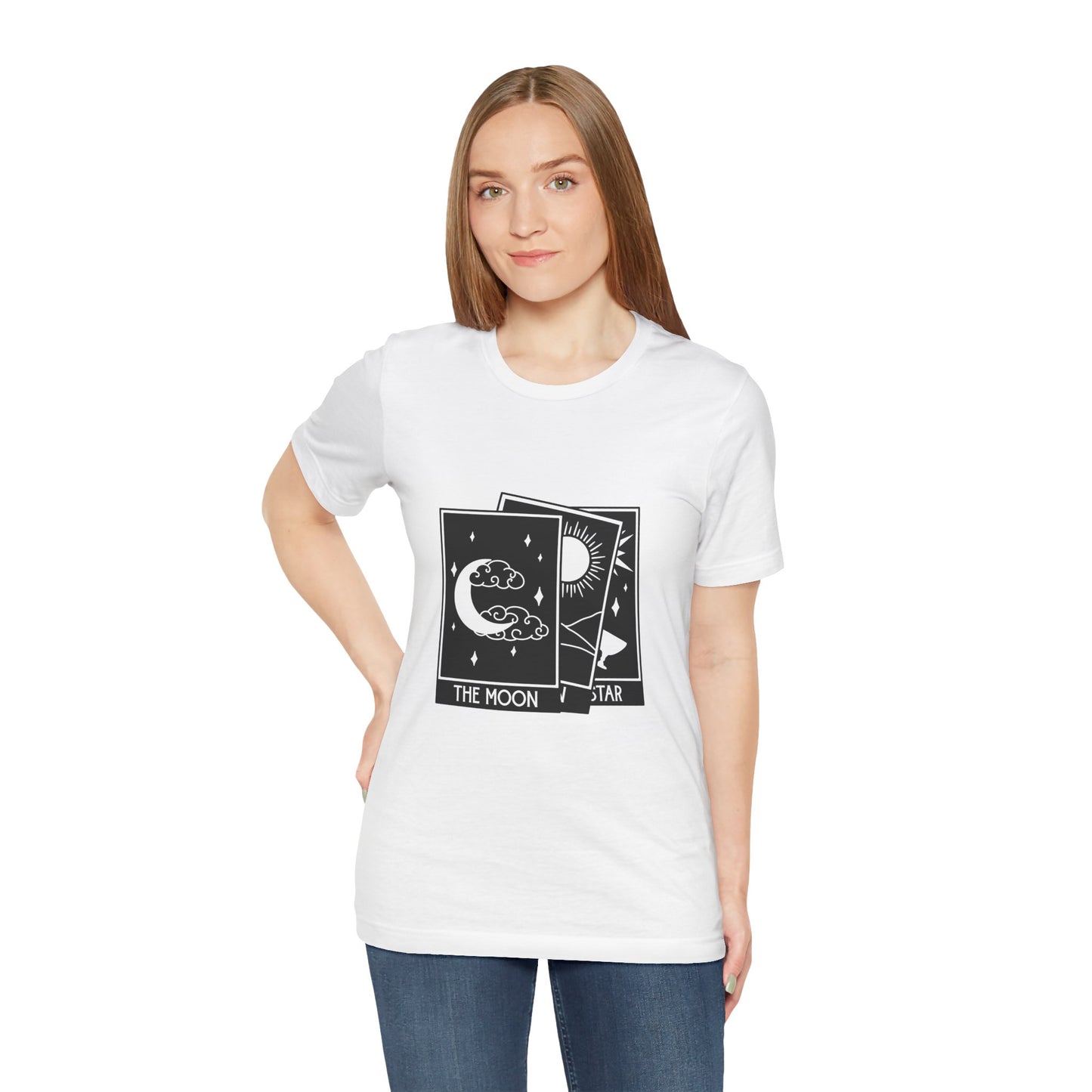 Tarot Stack T-shirt, Astrology Shirt, Mystical Shirt, Boho T-shirt, Moon Stars Sun T-Shirt, Mystic Shirt Gift for Her