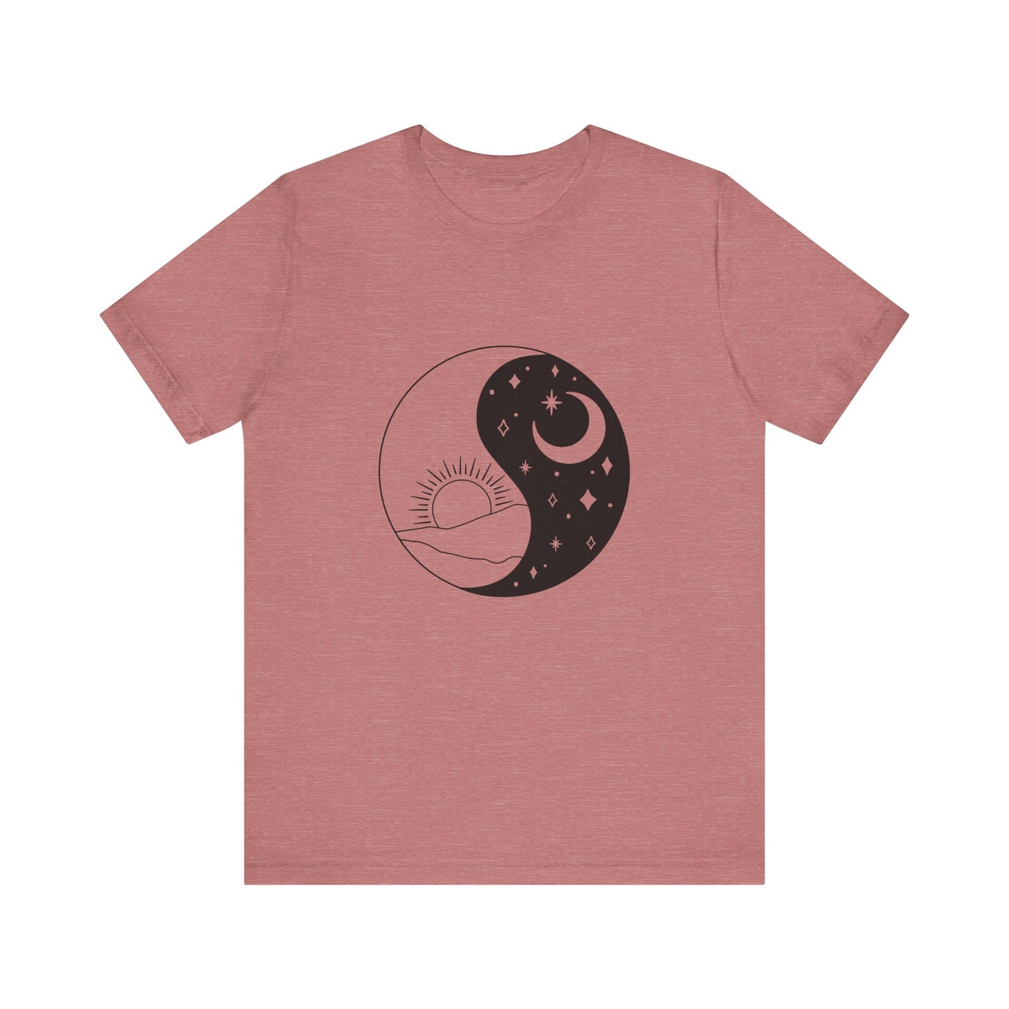 Ying Yang T-shirt, Sun and Moon Shirt, Mystical Shirt, Boho T-shirt, Mystics Shirt, Bohemian T-shirt, Gift Shirt for Her