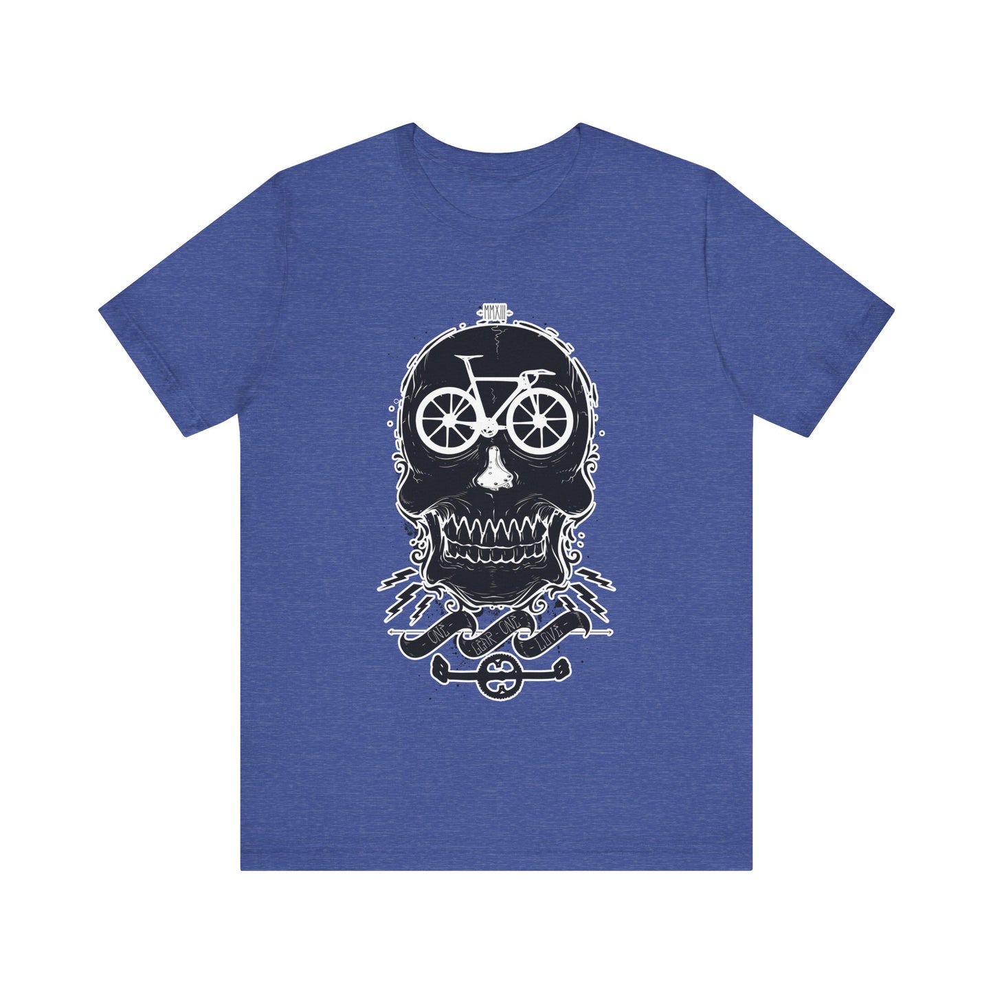 Bicycle Love T-shirt, Skull T-shirt, Shirt with Skull, Skull Head T-shirt, T-shirt with Bicycle, Horror Shirt, Humor T-Shirt