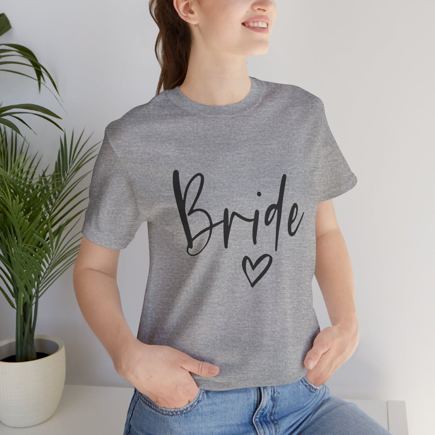 Bride T-shirt, Wedding Shirt, Bride Tee, Bridal Shower, Heart T-shirt, Bachelorette Party Shirt, Hen Night Top, Gift Shirt for Bride