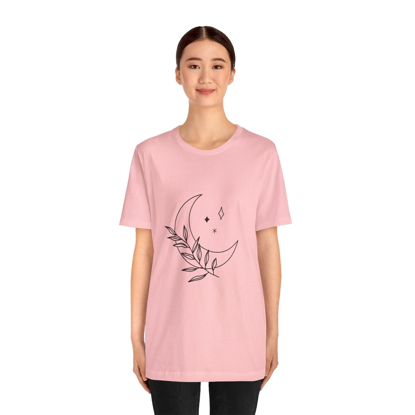 Moon Branch T-shirt, Mystical Shirt, Mystic Tee, Boho T-shirt, Bohemian T-shirt, Moon and Stars T-Shirt, Gift for Her