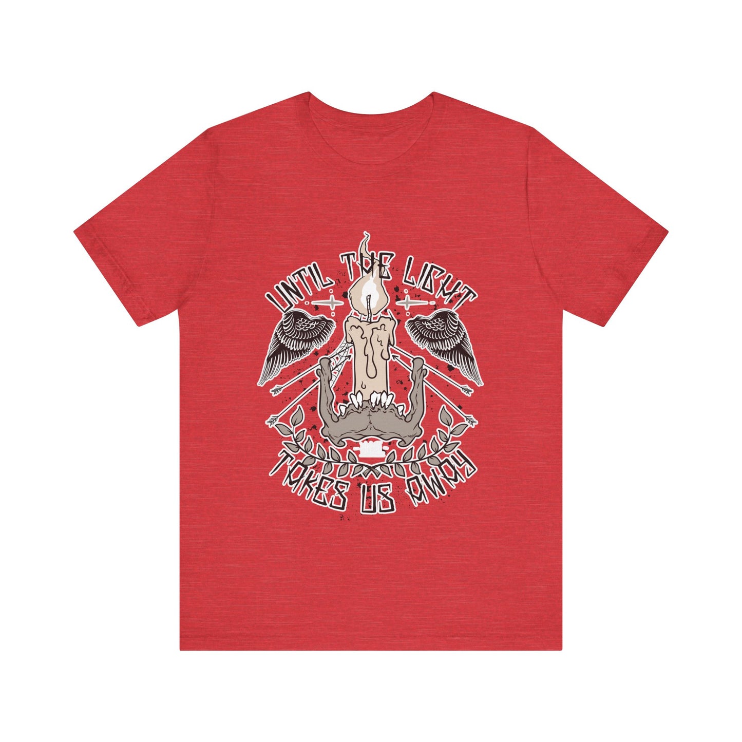 Until the Light Takes us Away T-shirt, Inspirational T-shirt, Skull Shirt, Heavy Metal Rock Shirt, Wings T-Shirt, Rockers T-shirt