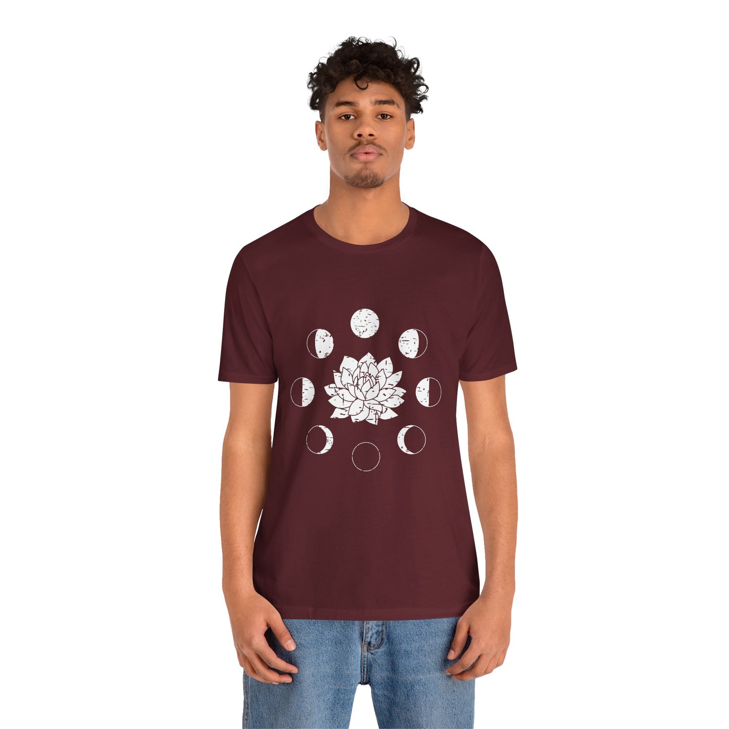 Lotus Moon Phase T-shirt, Boho T-shirt, Grunge Shirt, Inspirational T-shirt, Bohemian T-shirt, Moon and Stars T-Shirt, Gift for Her