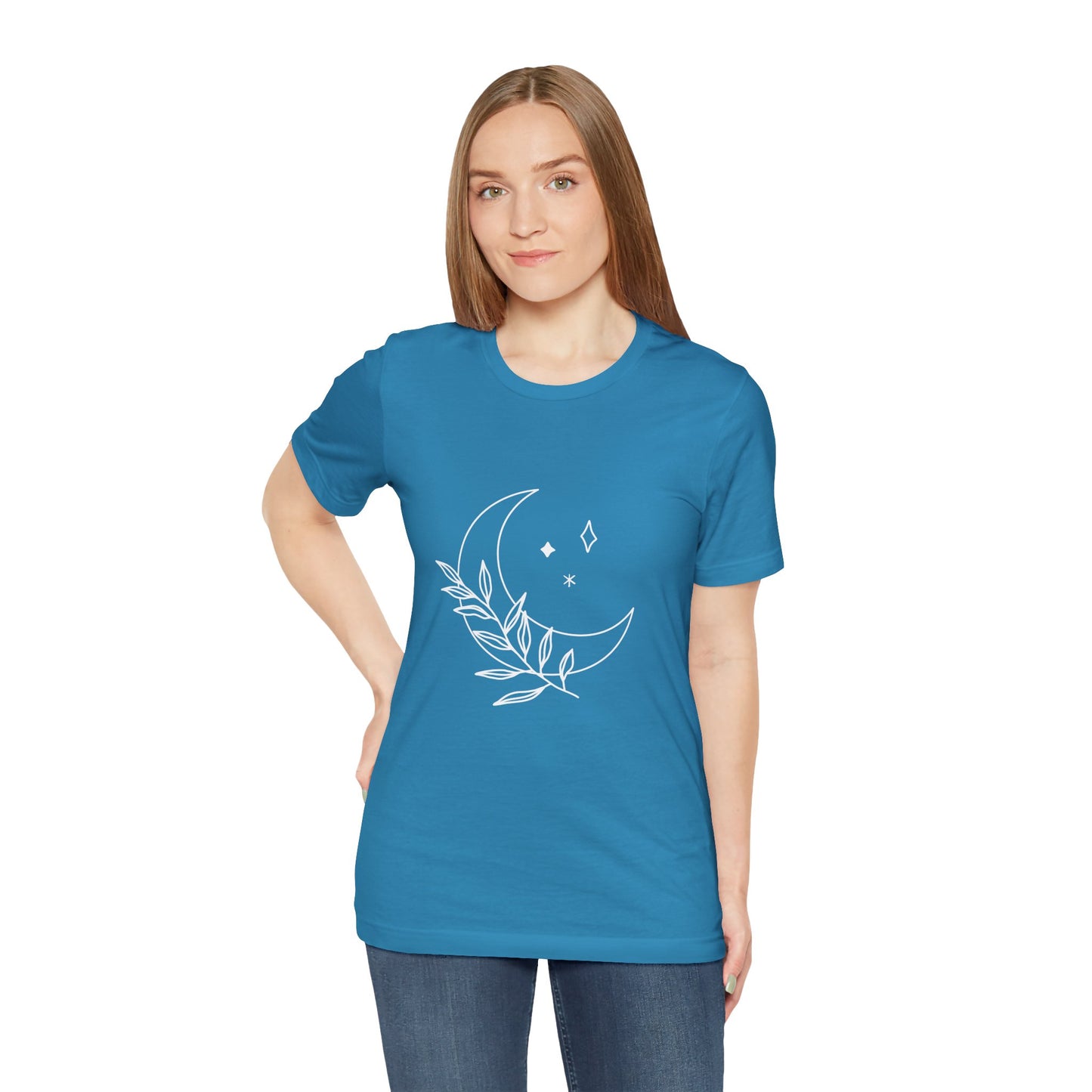 Moon Branch T-shirt, Mystical Shirt, Mystic Tee, Boho T-shirt, Bohemian T-shirt, Moon and Stars T-Shirt, Gift for Her