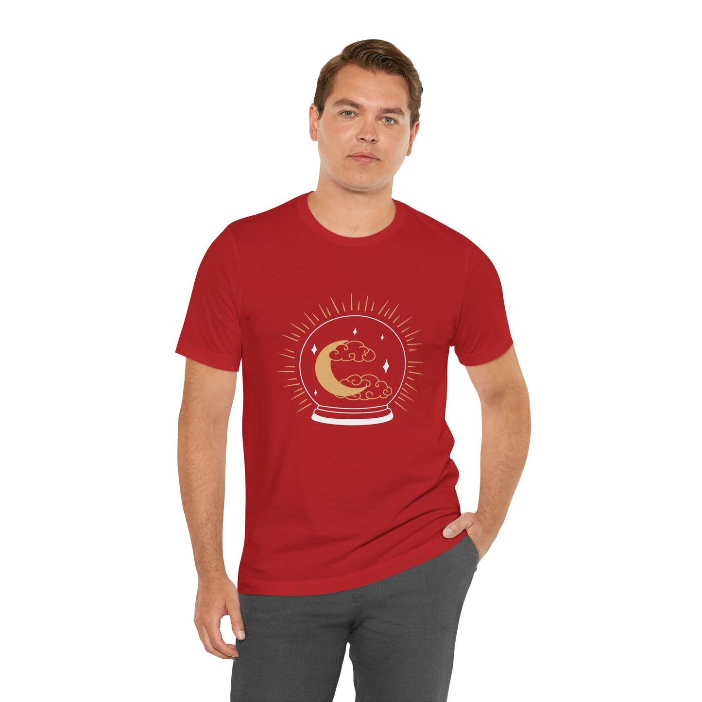 Celestial Crystal Ball T-shirt, Boho T-shirt, Inspirational T-shirt, Bohemian T-shirt, Moon and Stars T-Shirt, Gift Travel Shirt
