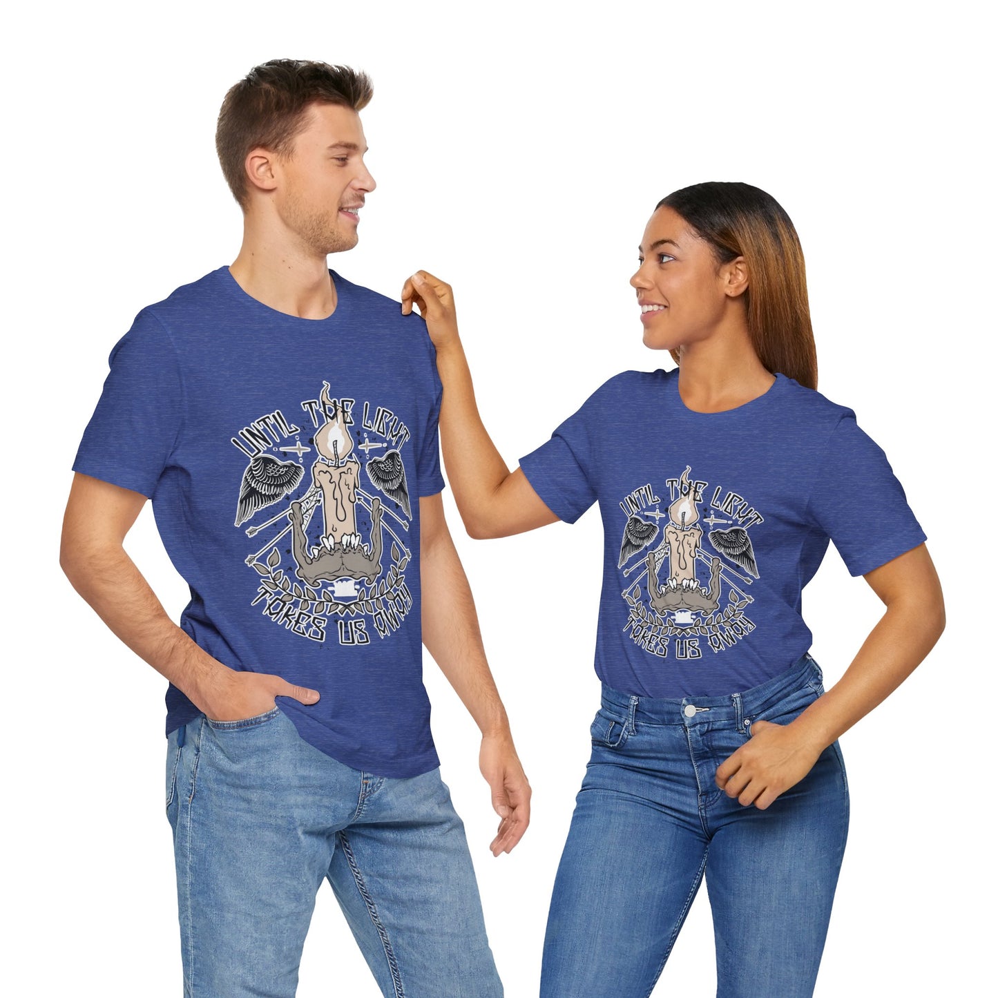 Until the Light Takes us Away T-shirt, Inspirational T-shirt, Skull Shirt, Heavy Metal Rock Shirt, Wings T-Shirt, Rockers T-shirt
