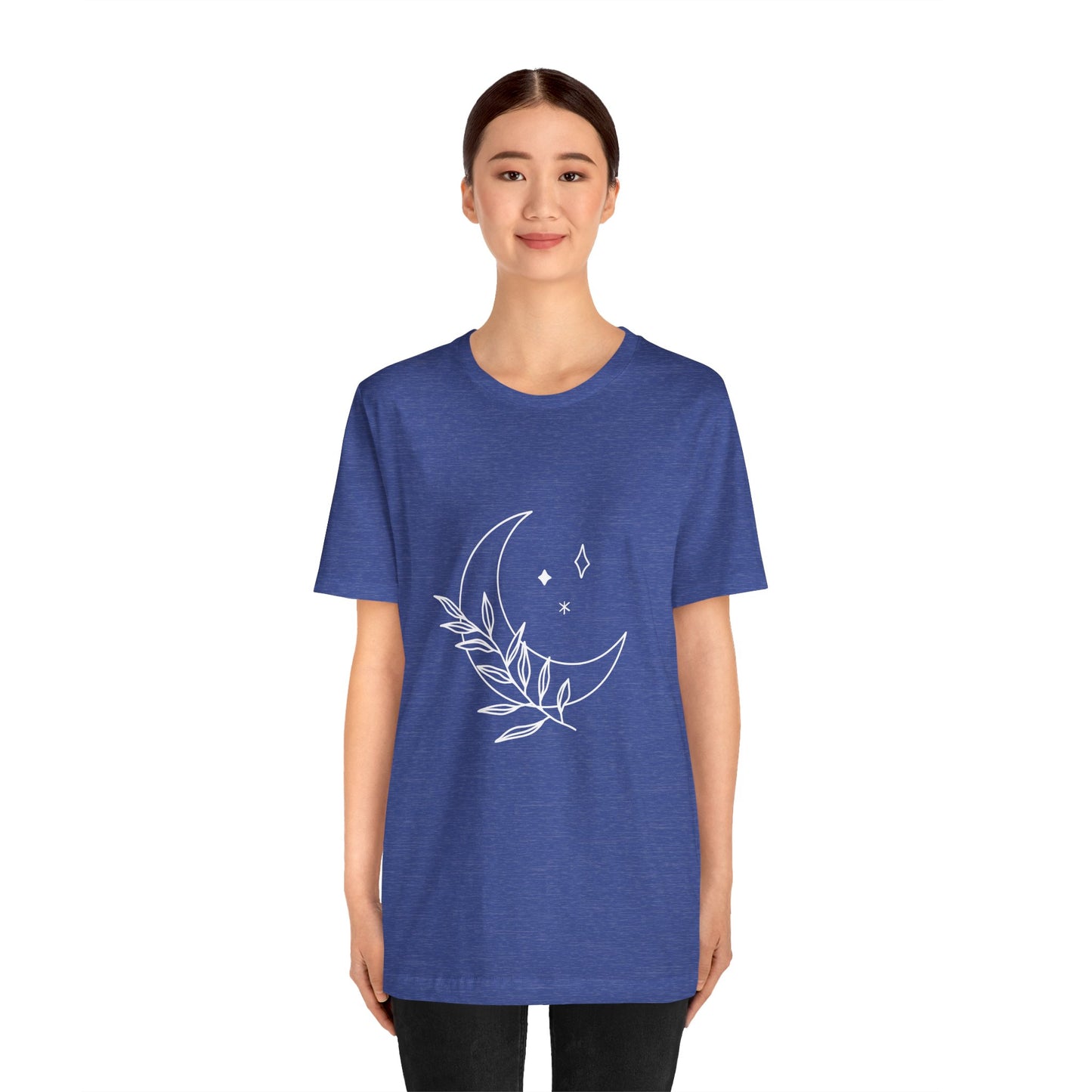 Moon Branch T-shirt, Mystical Shirt, Mystic Tee, Boho T-shirt, Bohemian T-shirt, Moon and Stars T-Shirt, Gift for Her