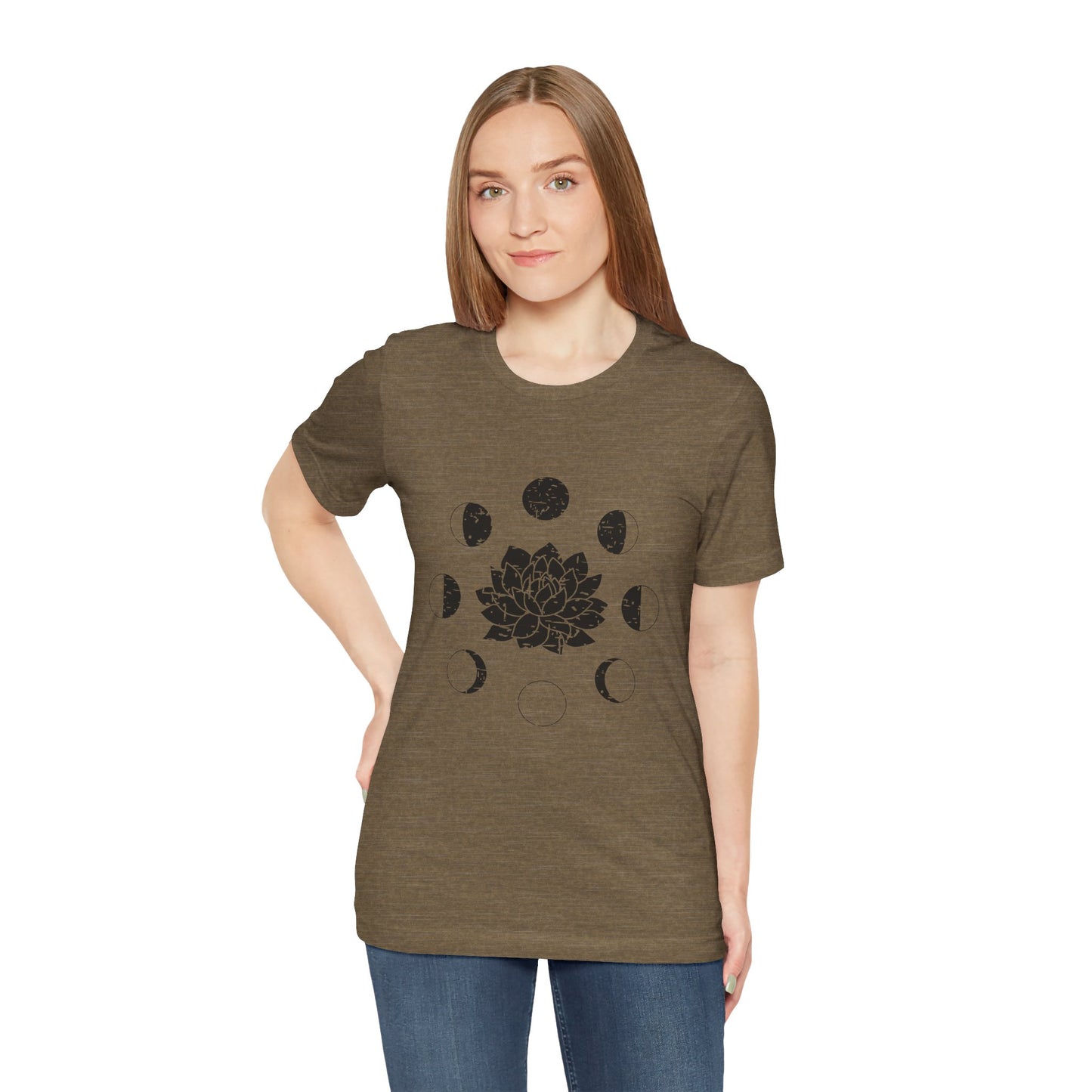 Lotus Moon Phase T-shirt, Boho T-shirt, Grunge Shirt, Inspirational T-shirt, Bohemian T-shirt, Moon and Stars T-Shirt, Gift for Her