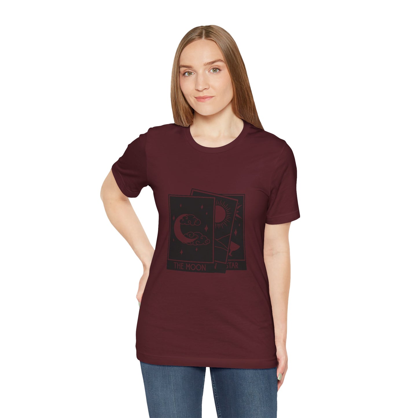 Tarot Stack T-shirt, Astrology Shirt, Mystical Shirt, Boho T-shirt, Moon Stars Sun T-Shirt, Mystic Shirt Gift for Her