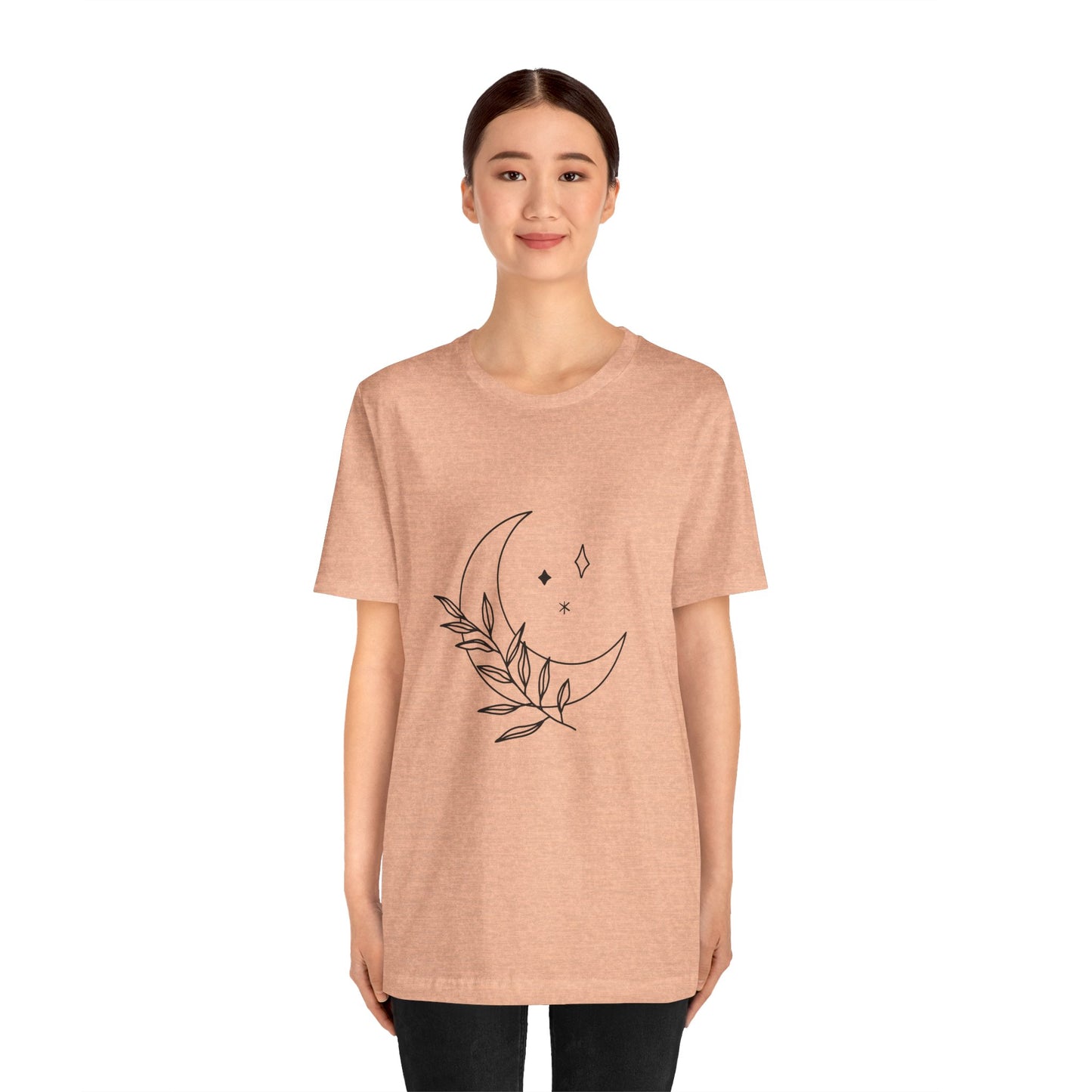 Moon Branch T-shirt, Mystical Shirt, Mystic Tee, Boho T-shirt, Bohemian T-shirt, Moon and Stars T-Shirt, Gift for Her