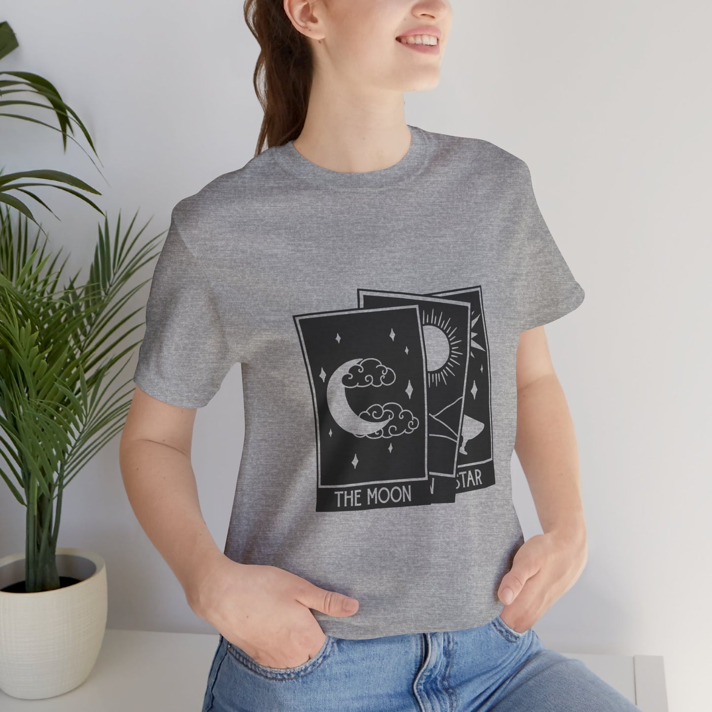 Tarot Stack T-shirt, Astrology Shirt, Mystical Shirt, Boho T-shirt, Moon Stars Sun T-Shirt, Mystic Shirt Gift for Her