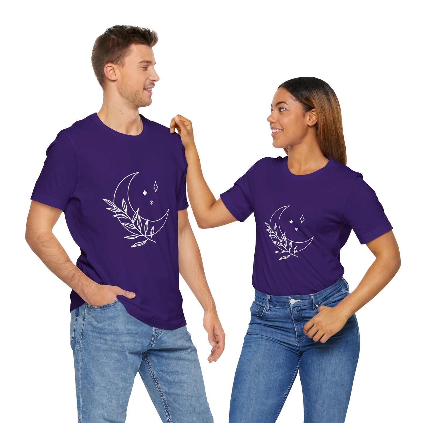 Moon Branch T-shirt, Mystical Shirt, Mystic Tee, Boho T-shirt, Bohemian T-shirt, Moon and Stars T-Shirt, Gift for Her