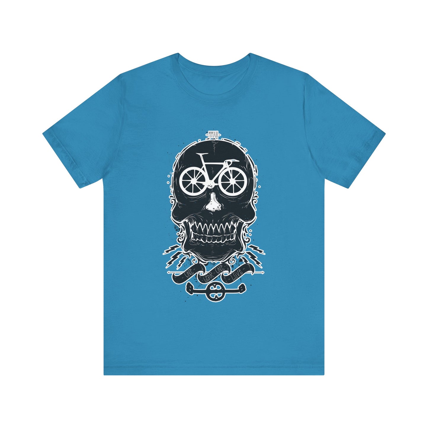 Bicycle Love T-shirt, Skull T-shirt, Shirt with Skull, Skull Head T-shirt, T-shirt with Bicycle, Horror Shirt, Humor T-Shirt