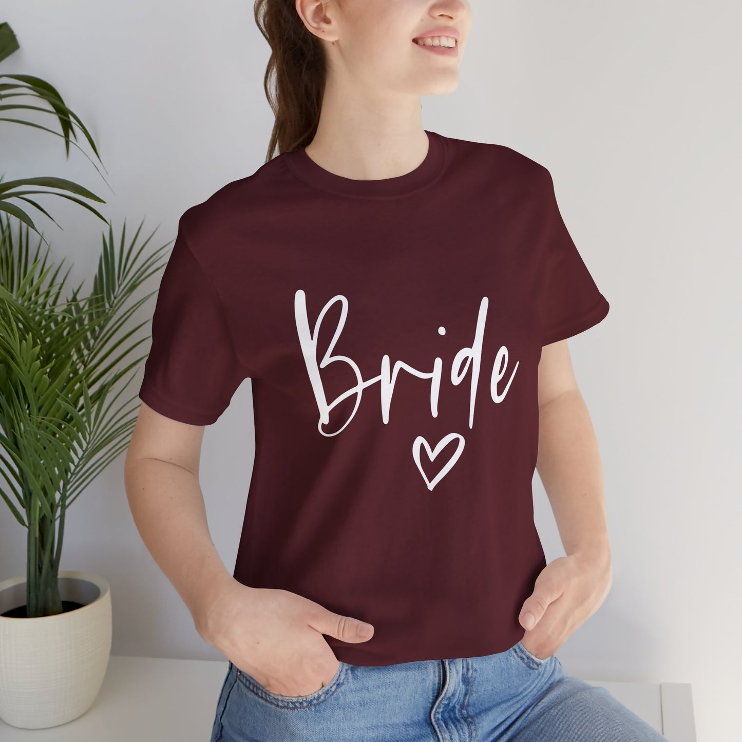 Bride T-shirt, Wedding Shirt, Bride Tee, Bridal Shower, Heart T-shirt, Bachelorette Party Shirt, Hen Night Top, Gift Shirt for Bride