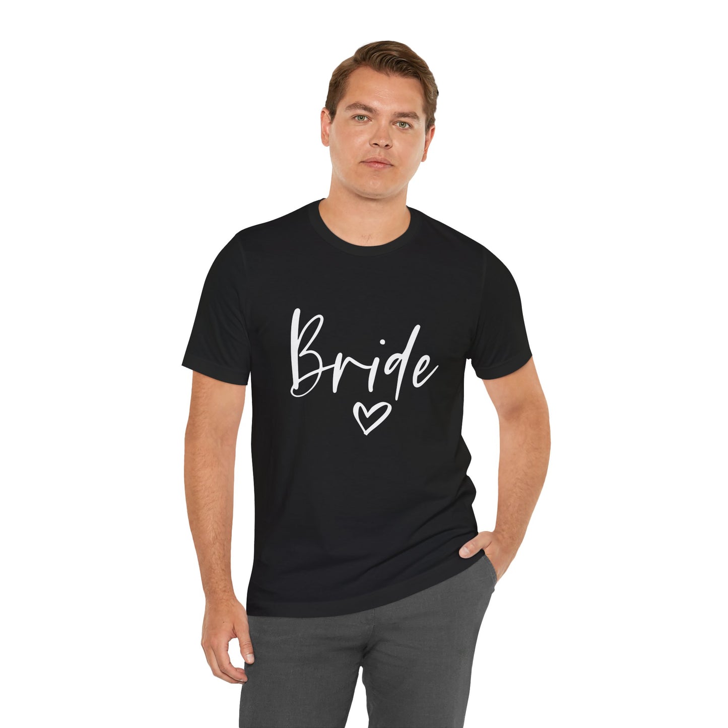 Bride T-shirt, Wedding Shirt, Bride Tee, Bridal Shower, Heart T-shirt, Bachelorette Party Shirt, Hen Night Top, Gift Shirt for Bride