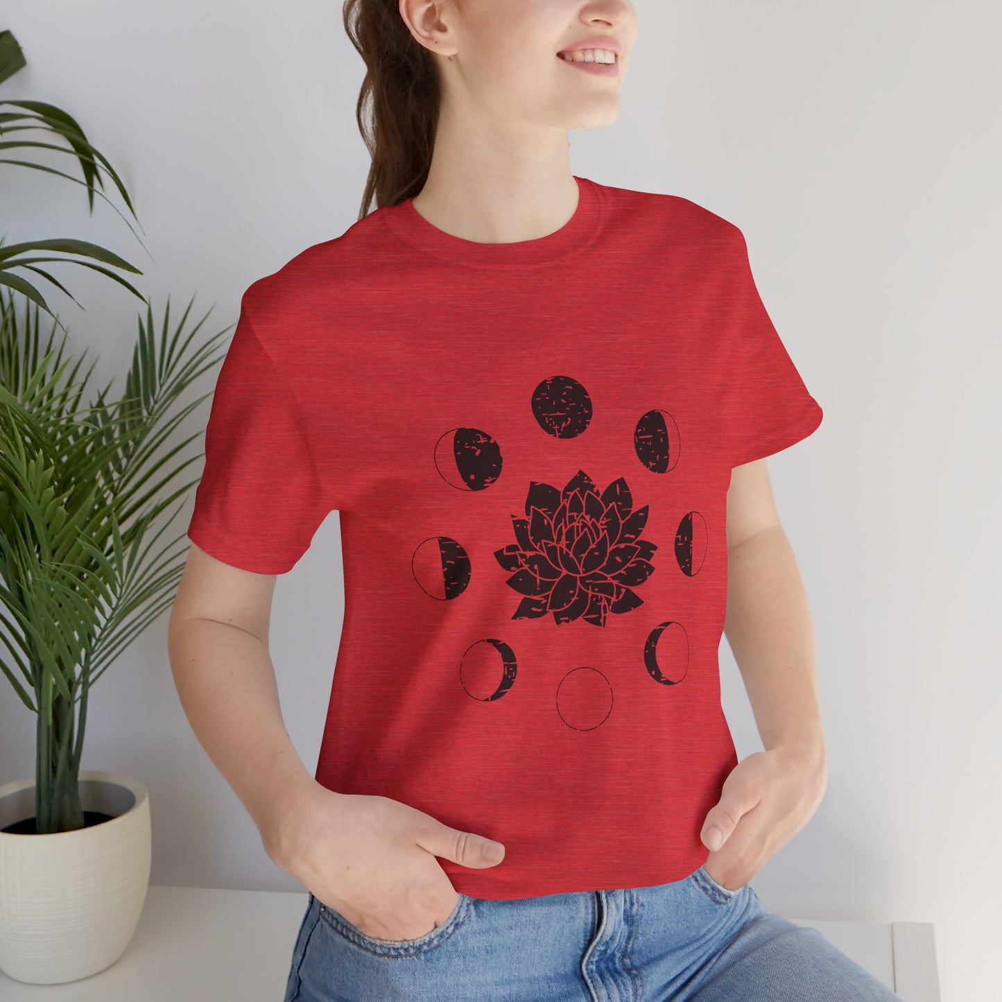 Lotus Moon Phase T-shirt, Boho T-shirt, Grunge Shirt, Inspirational T-shirt, Bohemian T-shirt, Moon and Stars T-Shirt, Gift for Her