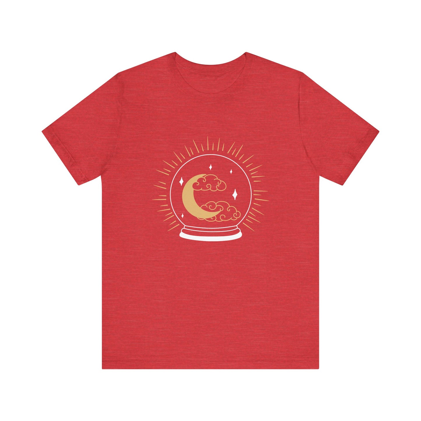 Celestial Crystal Ball T-shirt, Boho T-shirt, Inspirational T-shirt, Bohemian T-shirt, Moon and Stars T-Shirt, Gift Travel Shirt