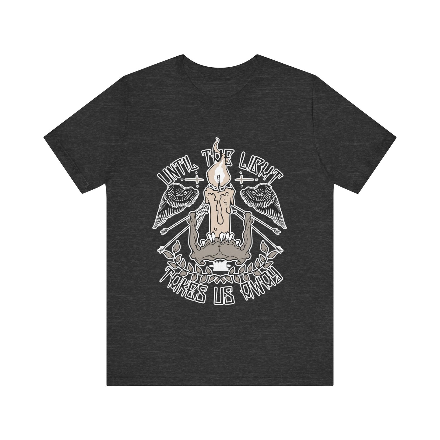 Until the Light Takes us Away T-shirt, Inspirational T-shirt, Skull Shirt, Heavy Metal Rock Shirt, Wings T-Shirt, Rockers T-shirt