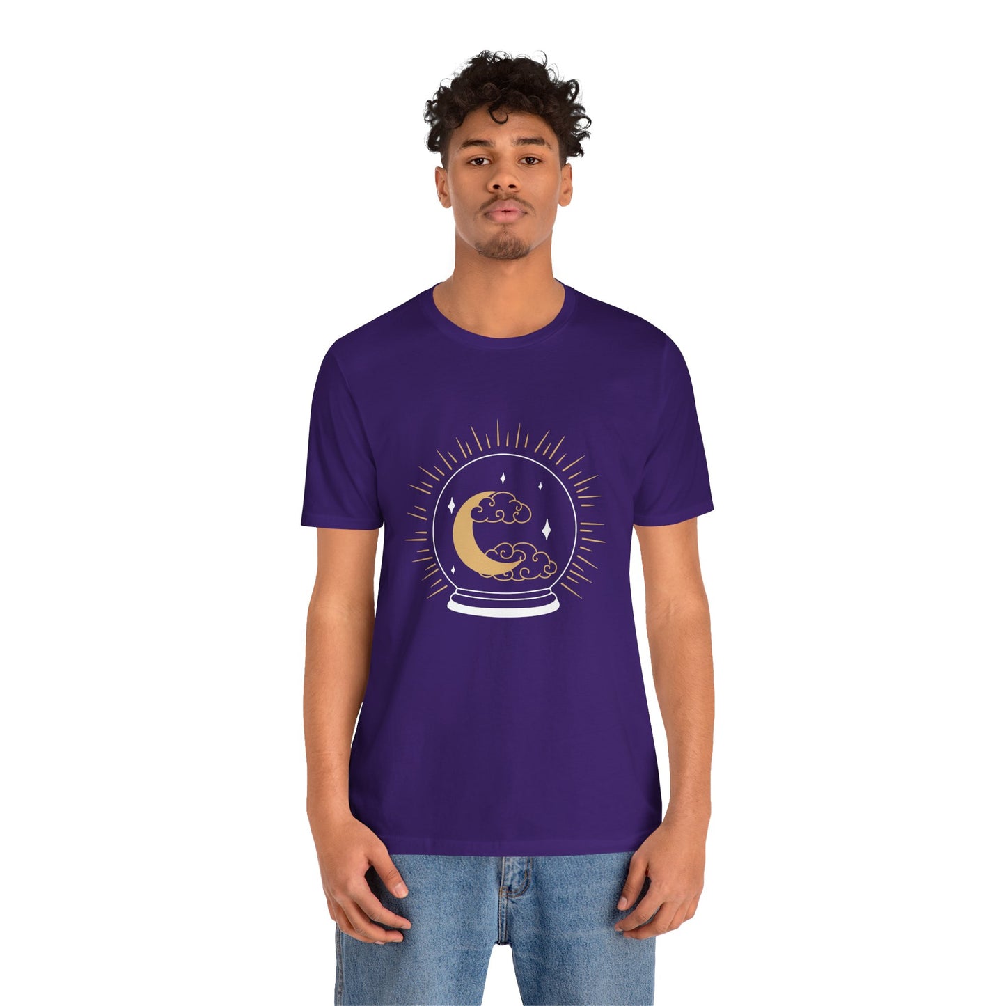 Celestial Crystal Ball T-shirt, Boho T-shirt, Inspirational T-shirt, Bohemian T-shirt, Moon and Stars T-Shirt, Gift Travel Shirt