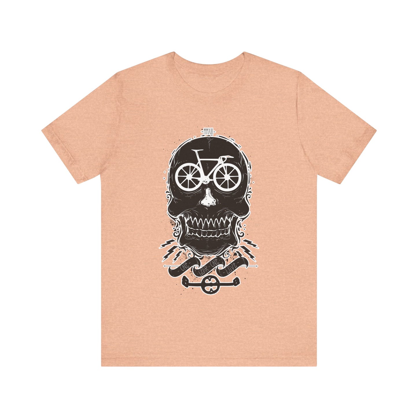Bicycle Love T-shirt, Skull T-shirt, Shirt with Skull, Skull Head T-shirt, T-shirt with Bicycle, Horror Shirt, Humor T-Shirt