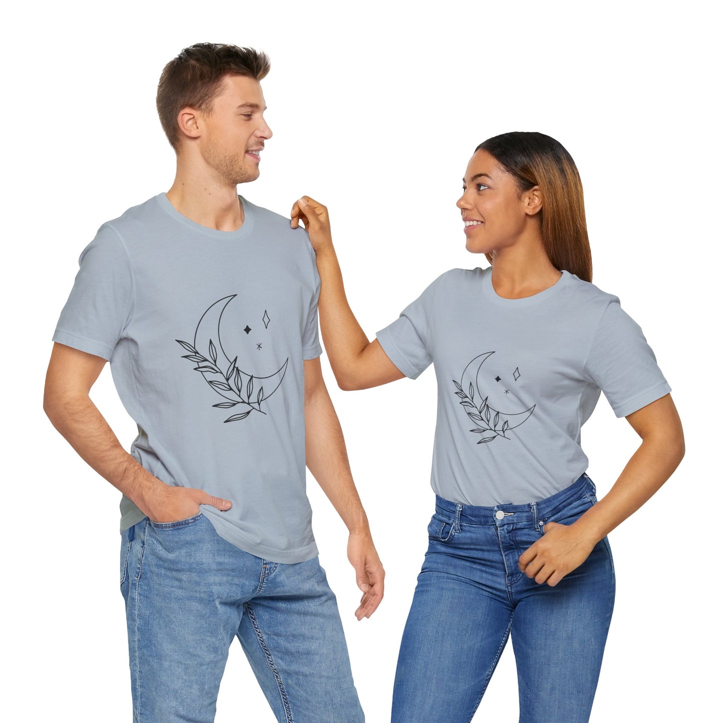 Moon Branch T-shirt, Mystical Shirt, Mystic Tee, Boho T-shirt, Bohemian T-shirt, Moon and Stars T-Shirt, Gift for Her