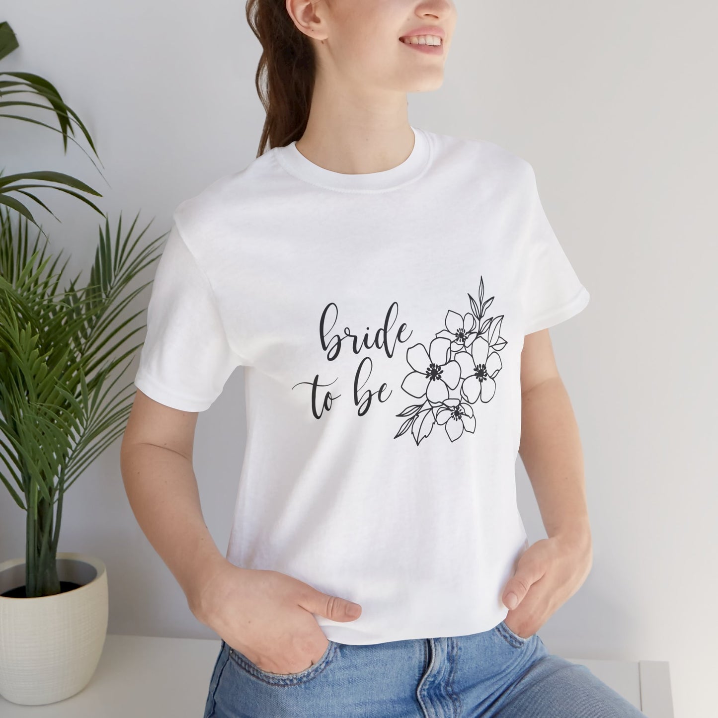 Bride to Be T-shirt, Wedding Shirt, Floral Shirt, Bride Tee, Bachelorette Shirt, Gift Shirt for Bride, Bridal Shower Shirt