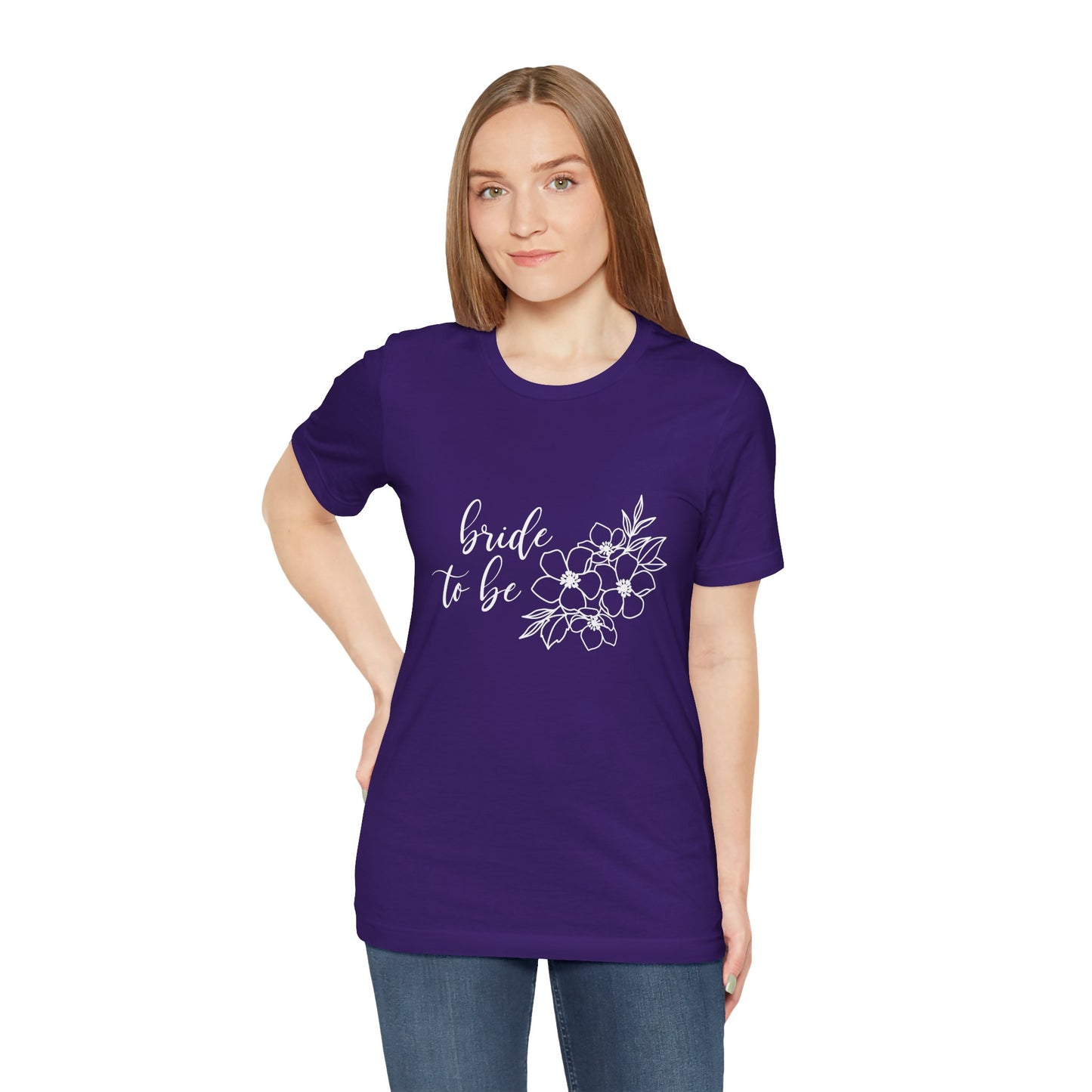 Bride to Be T-shirt, Wedding Shirt, Floral Shirt, Bride Tee, Bachelorette Shirt, Gift Shirt for Bride, Bridal Shower Shirt