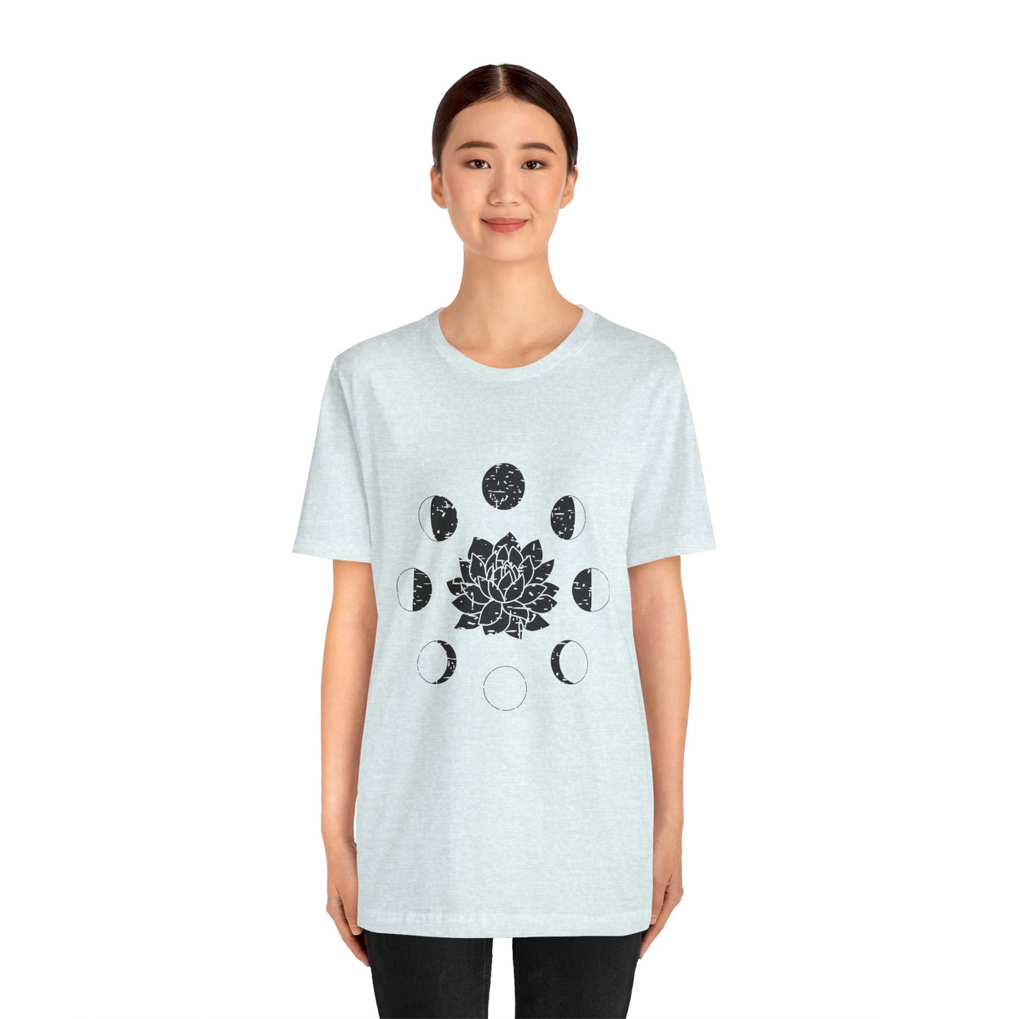 Lotus Moon Phase T-shirt, Boho T-shirt, Grunge Shirt, Inspirational T-shirt, Bohemian T-shirt, Moon and Stars T-Shirt, Gift for Her