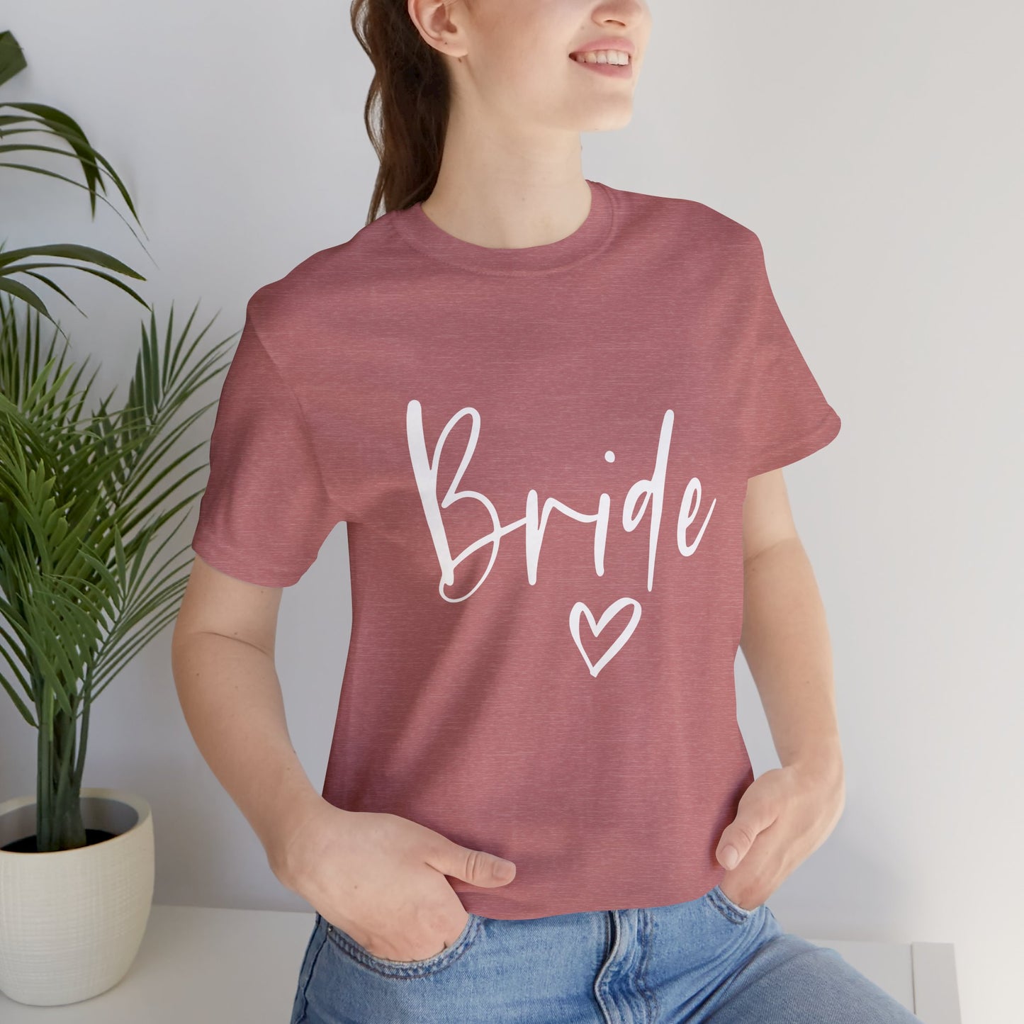 Bride T-shirt, Wedding Shirt, Bride Tee, Bridal Shower, Heart T-shirt, Bachelorette Party Shirt, Hen Night Top, Gift Shirt for Bride