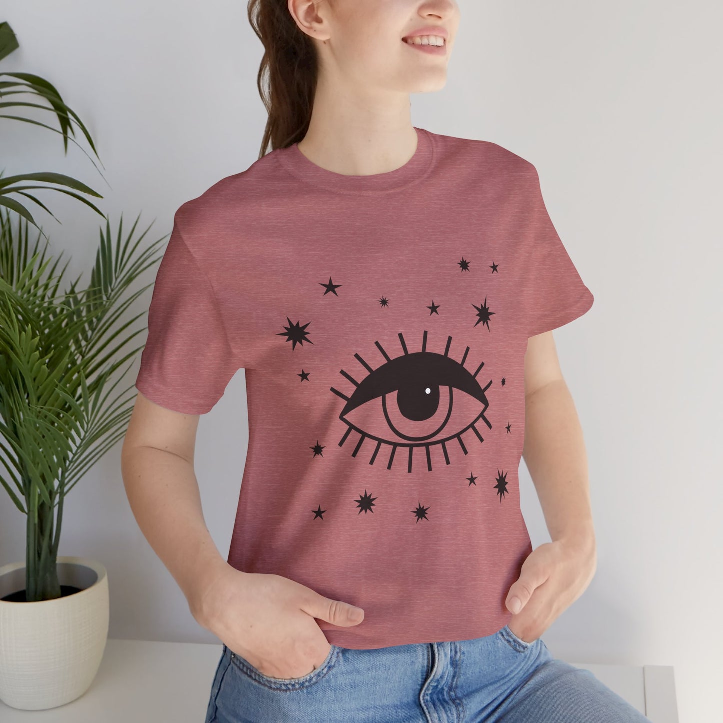 Mystical Shirt, Third Eye T-shirt, Boho T-shirt, Stars T-Shirt, Bohemian T-shirt, Astrologic Shirt, Gift for Her