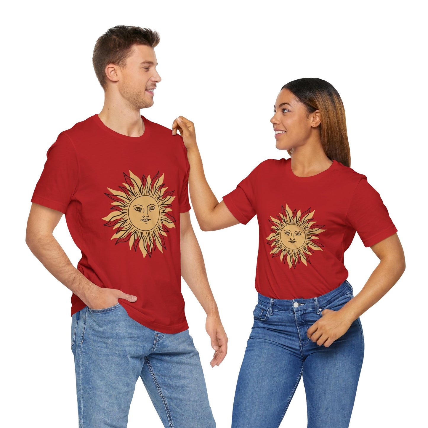 Sun Face T-shirt, Mystical Shirt, Boho T-shirt, Solar T-shirt, Moon and Stars T-Shirt, Bohemian T-shirt, Astrologic Shirt, Gift for Her