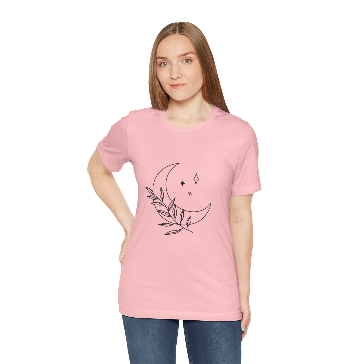 Moon Branch T-shirt, Mystical Shirt, Mystic Tee, Boho T-shirt, Bohemian T-shirt, Moon and Stars T-Shirt, Gift for Her