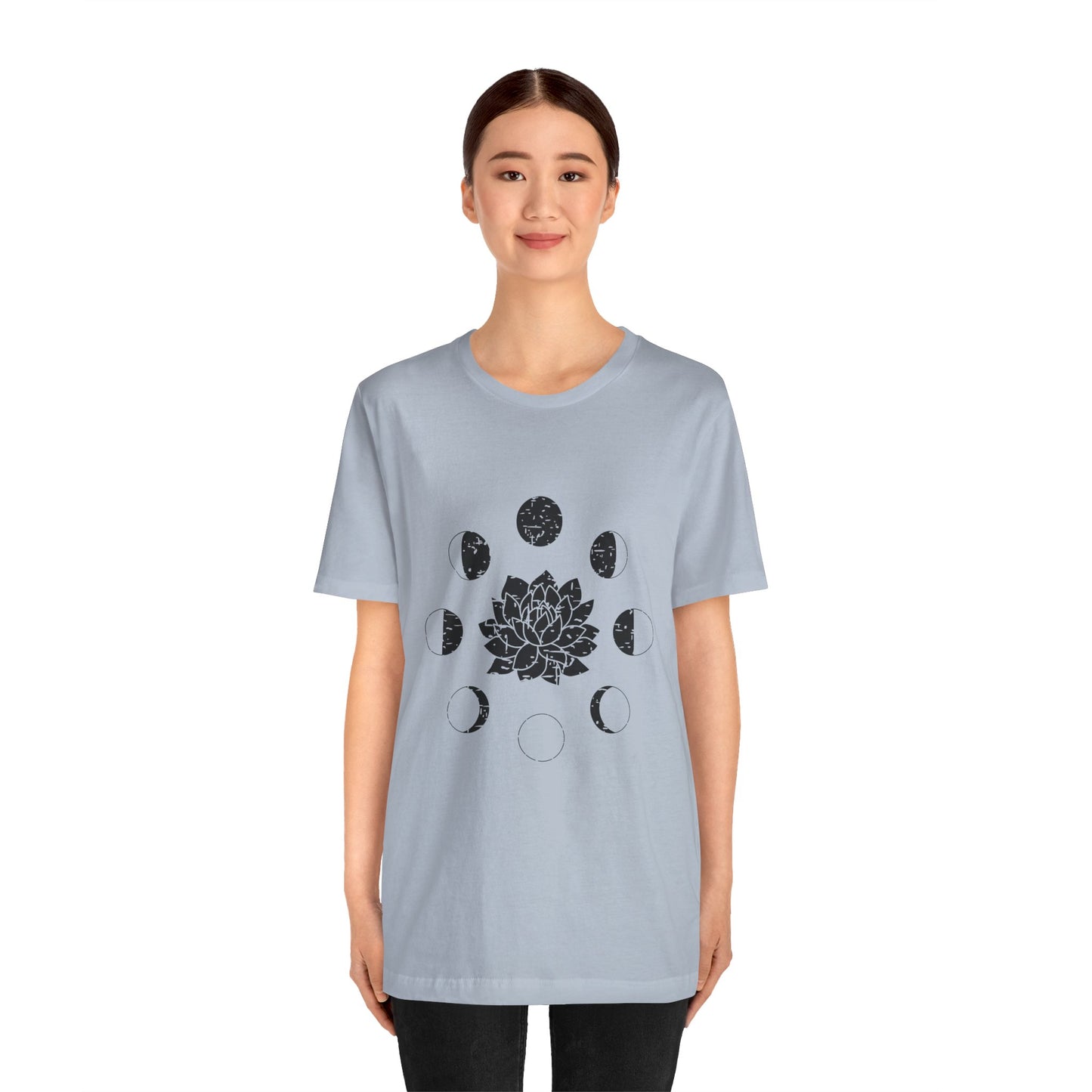 Lotus Moon Phase T-shirt, Boho T-shirt, Grunge Shirt, Inspirational T-shirt, Bohemian T-shirt, Moon and Stars T-Shirt, Gift for Her