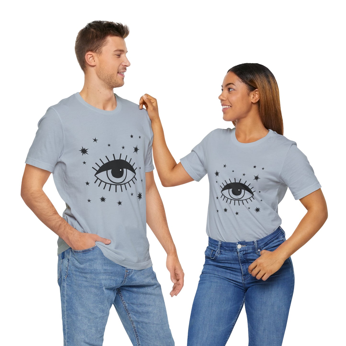 Mystical Shirt, Third Eye T-shirt, Boho T-shirt, Stars T-Shirt, Bohemian T-shirt, Astrologic Shirt, Gift for Her