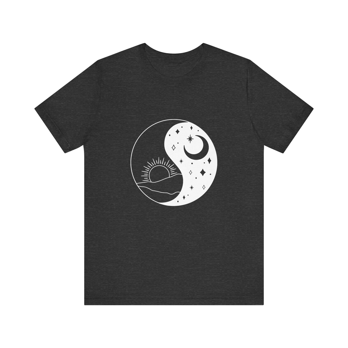Ying Yang T-shirt, Sun and Moon Shirt, Mystical Shirt, Boho T-shirt, Mystics Shirt, Bohemian T-shirt, Gift Shirt for Her