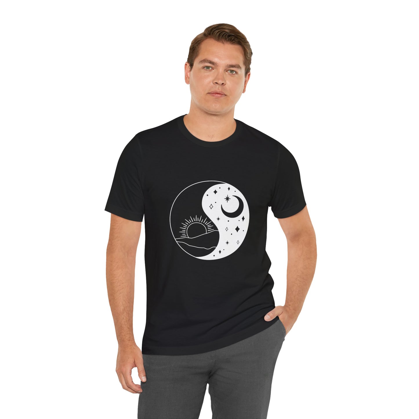 Ying Yang T-shirt, Sun and Moon Shirt, Mystical Shirt, Boho T-shirt, Mystics Shirt, Bohemian T-shirt, Gift Shirt for Her