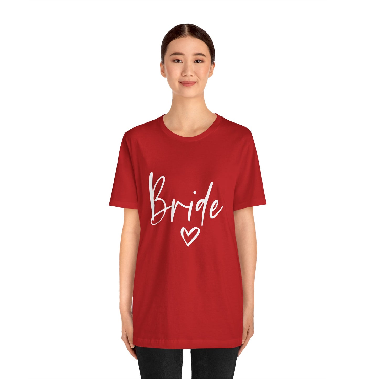 Bride T-shirt, Wedding Shirt, Bride Tee, Bridal Shower, Heart T-shirt, Bachelorette Party Shirt, Hen Night Top, Gift Shirt for Bride