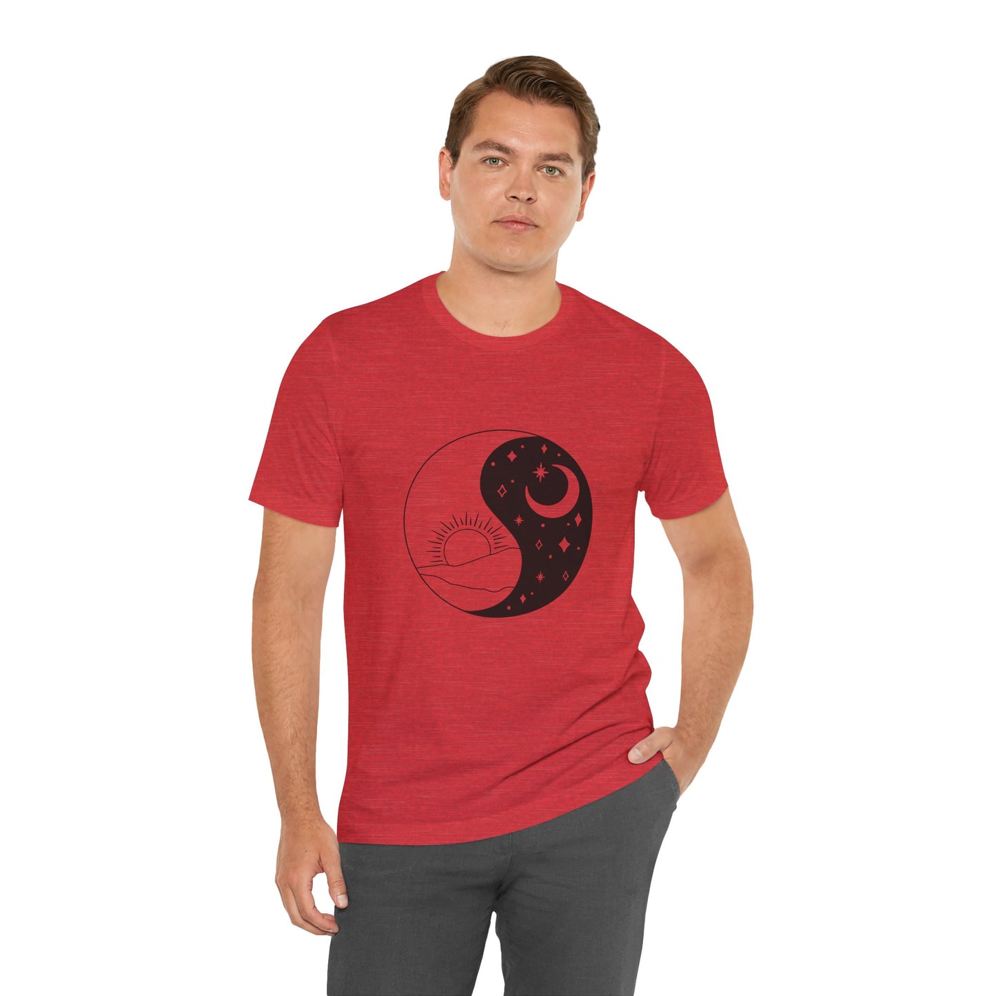 Ying Yang T-shirt, Sun and Moon Shirt, Mystical Shirt, Boho T-shirt, Mystics Shirt, Bohemian T-shirt, Gift Shirt for Her