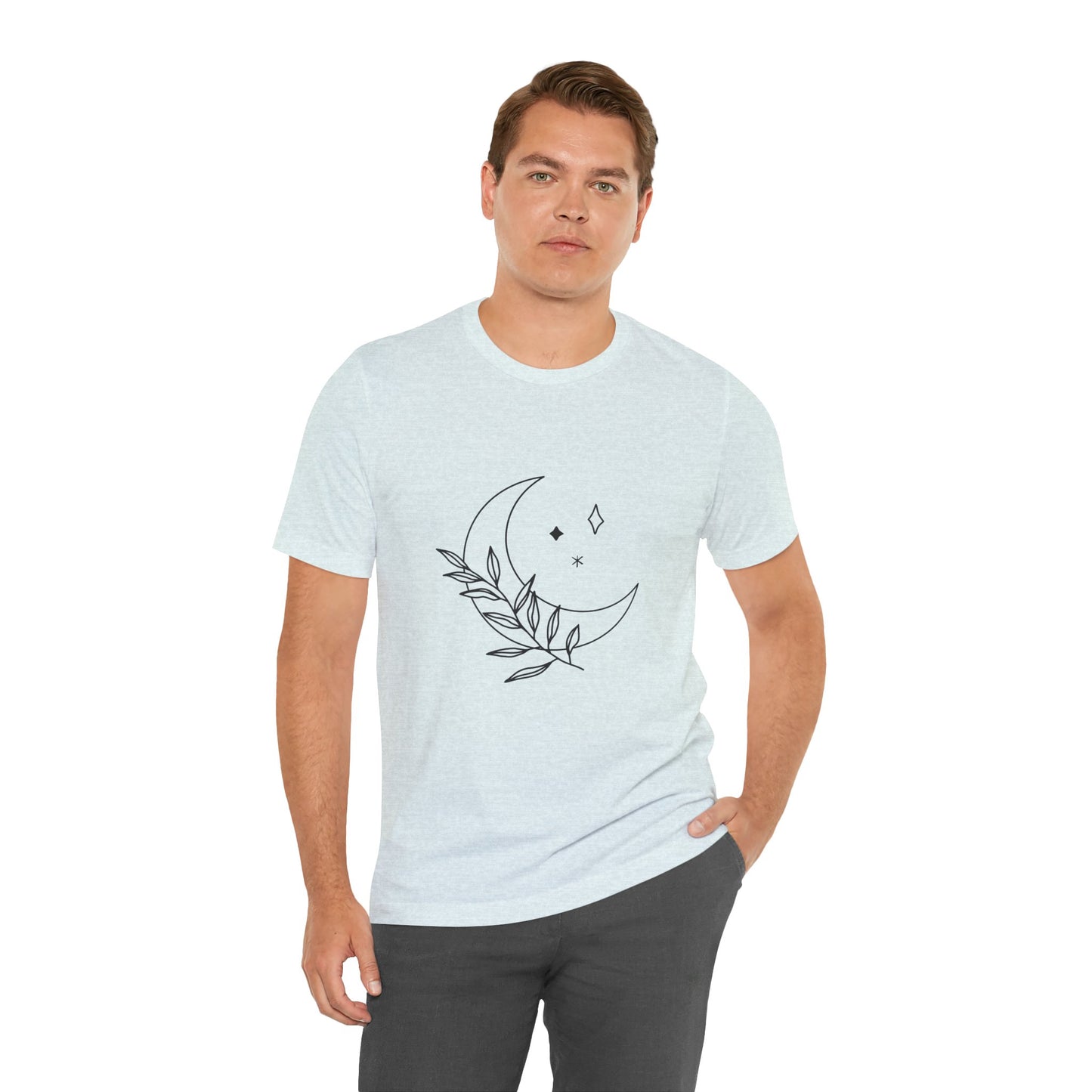 Moon Branch T-shirt, Mystical Shirt, Mystic Tee, Boho T-shirt, Bohemian T-shirt, Moon and Stars T-Shirt, Gift for Her