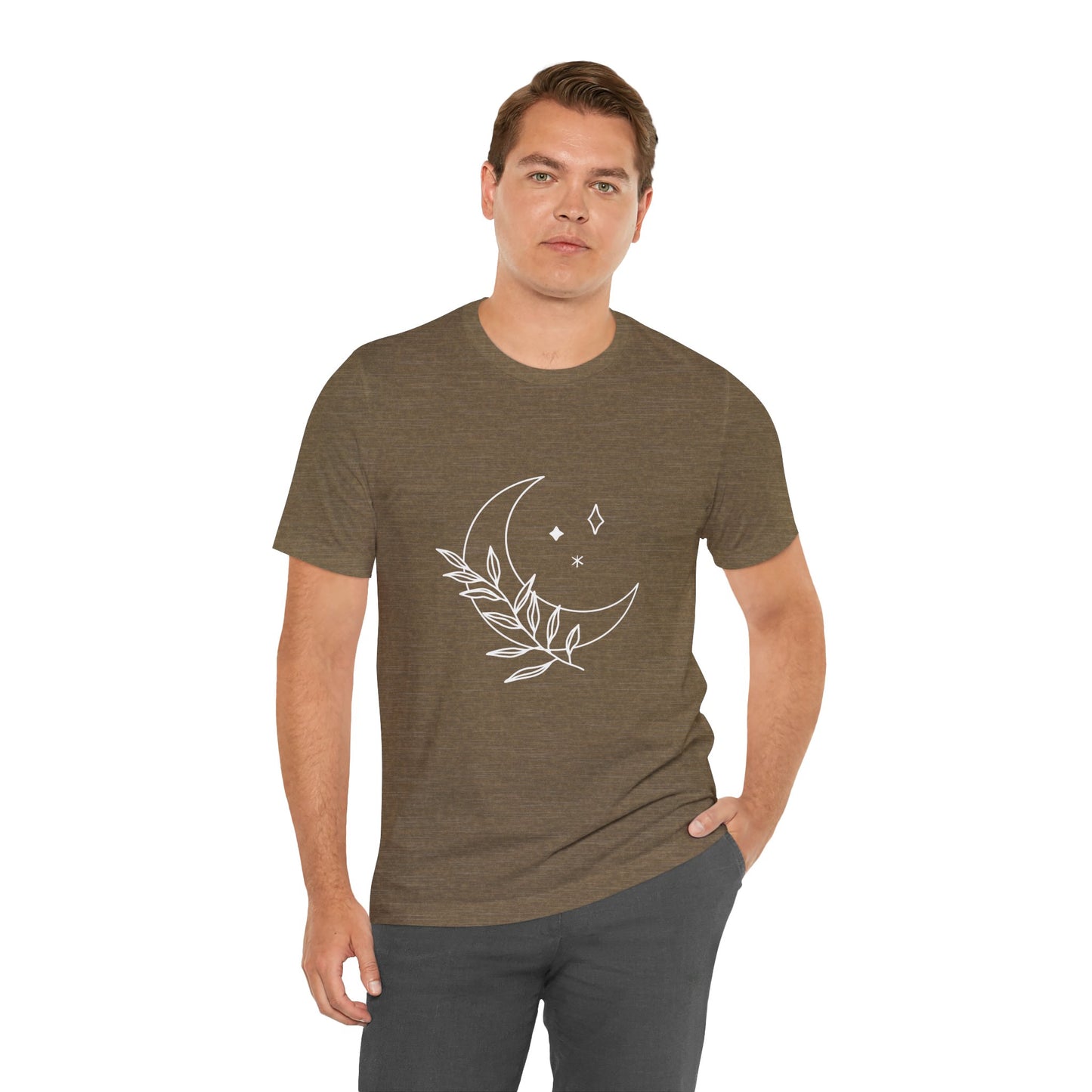 Moon Branch T-shirt, Mystical Shirt, Mystic Tee, Boho T-shirt, Bohemian T-shirt, Moon and Stars T-Shirt, Gift for Her